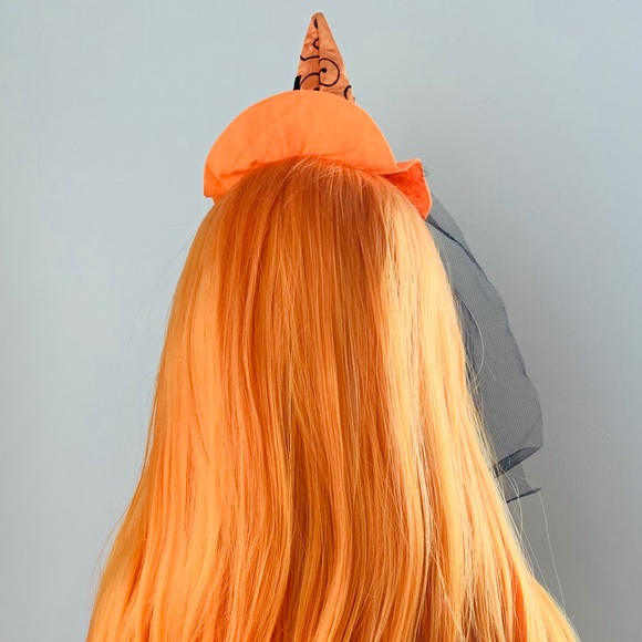 Long Orange Versatile 13x2.5 Lace Front Synthetic Wig for Cosplay or Everyday - Picture 13 of 14